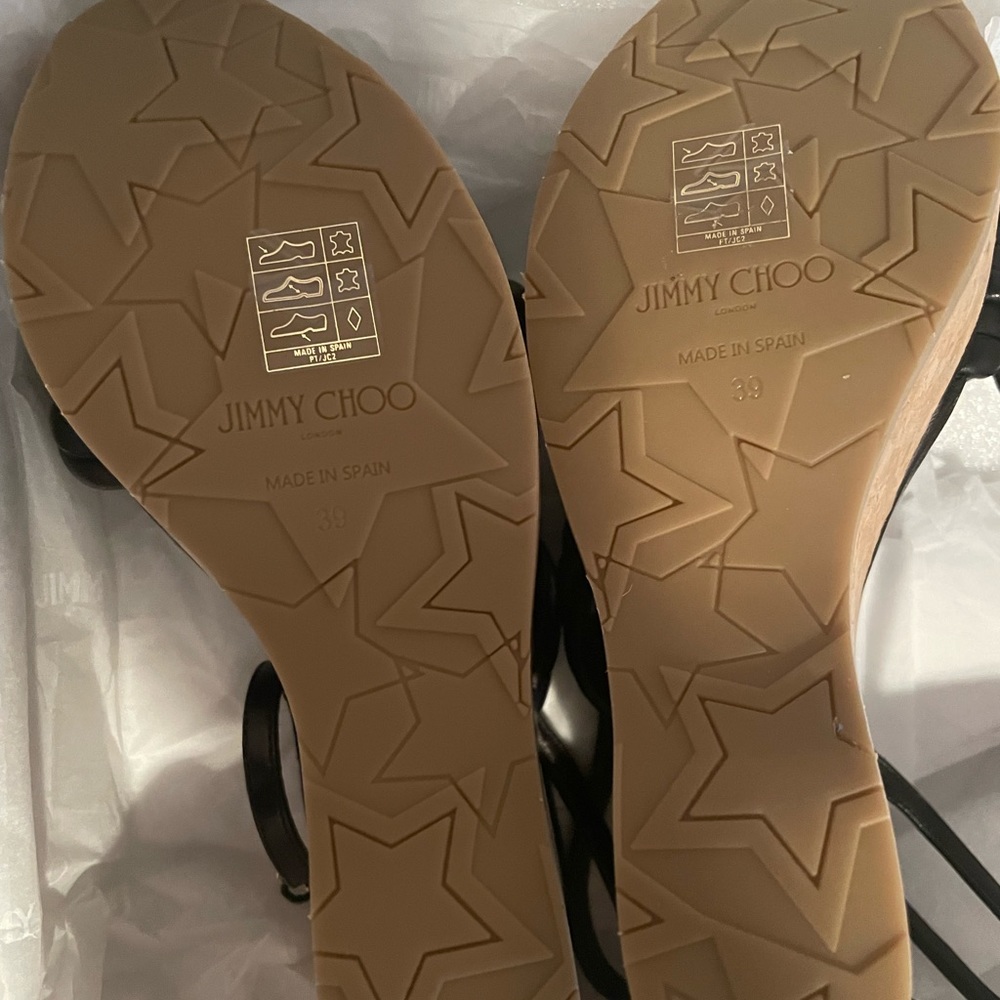 Jimmy Choo Diosa 130 Wedge Sandals -Size 39 (US 9) - Picture 4 of 5